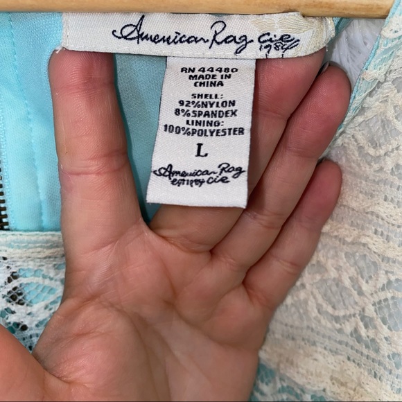 AMERICAN RAG Sleeveless Lace Dress size L - Picture 5 of 7